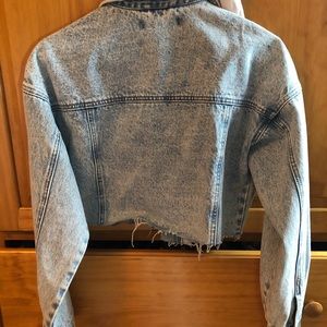 Cropped jean jacket